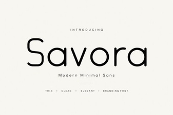 Savora Font Design Usability and Creative Projects