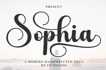 Sophia Font Modern Design and Creative Projects